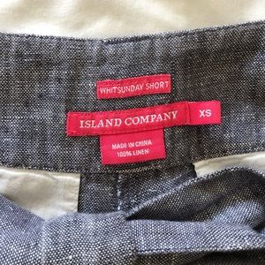 island company linen shorts